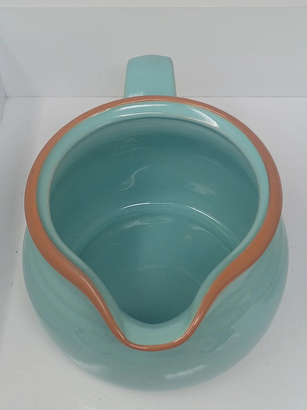 Noritake Boulder Ridge 8674 Aqua Stoneware Creamer & Open Sugar Bowl Set